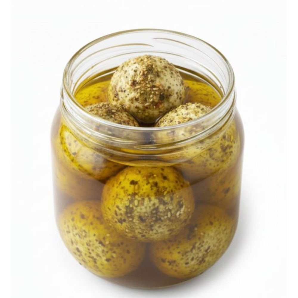 LABNEH BALLS IN OLIVE OIL – ZAATAR 1 X 5 KG
