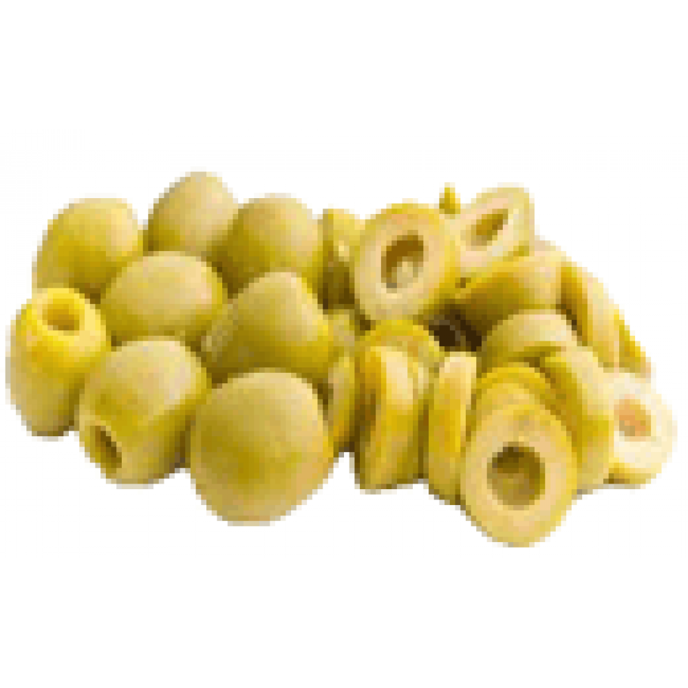 SLICED GREEN OLIVES 4 X 2.5 KG